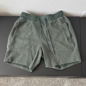 lululemon athletica Green Textured Athletic Shorts